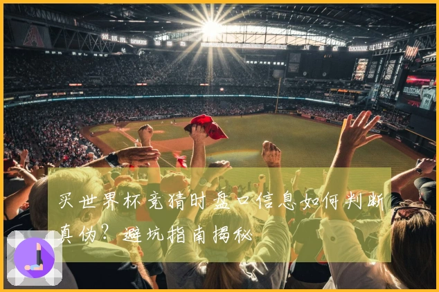 买世界杯竞猜时盘口信息如何判断真伪？避坑指南揭秘